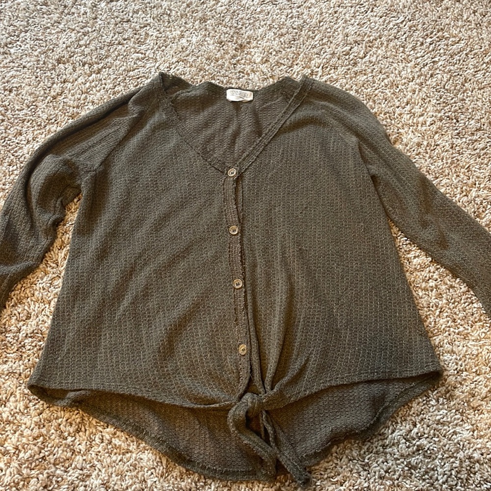 Soft, olive green sweater